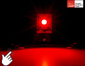 Красная светодиодная подсветка линз для ламп D2S и D1S. Дьявольские глазки (Devil Eye Red) на фары авто с цоколем D2S и D1S