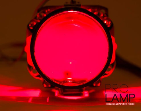 Светодиодная подсветка линз Devil Eye (красная) — OPTIMA Devil Eye Red D2S D1S 4