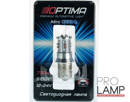 Светодиодные лампы Optima Premium MINI PY21W RED — Optima Premium MINI PY21W RED 3