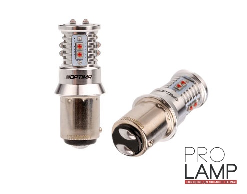 Светодиодные лампы Optima Premium MINI P21/4W RED — Optima Premium MINI P21 4W RED can 50w 2