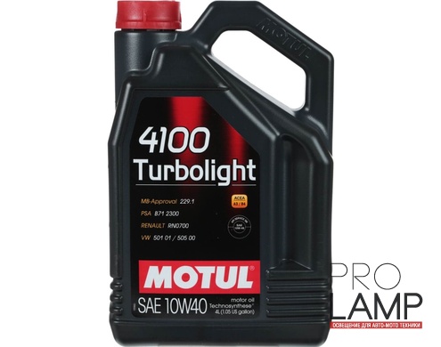 MOTUL 4100 Turbolight 10W-40 - 4 л.: 266008c58d6cec27e2282612f6b3ceac
