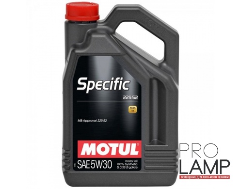 MOTUL Specific MB 229.52 5W-30 - 5 л.: 726b2767f760df73b2ad949b71c04ddd