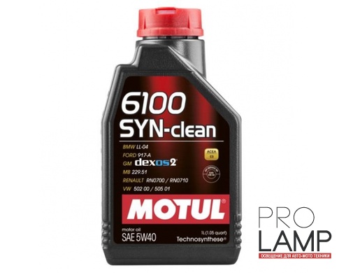 MOTUL 6100 Syn-clean 5W-40 - 1 л.: 29cf09e329407822facd1ecc5fbb263f