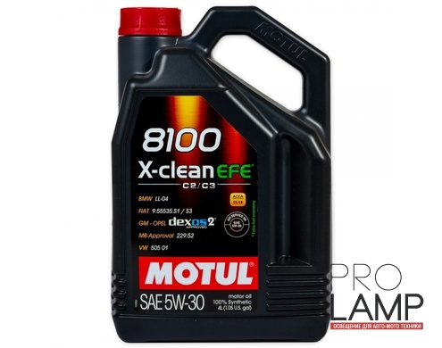 MOTUL 8100 X-clean EFE 5W30 - 4 л.: 59fdbd9b1fb343bb208af4549bb4903b