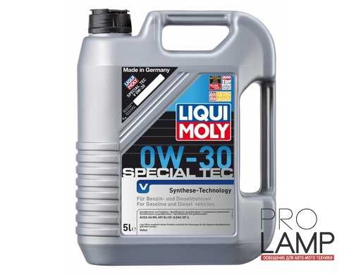 LIQUI MOLY Special Tec V 0W-30 — НС-синтетическое моторное масло 5 л.: liqui moly special tec v 0w 30 hc sinteticheskoe