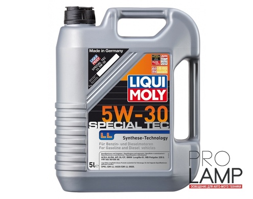 LIQUI MOLY Special Tec LL 5W-30 — НС-синтетическое моторное масло 5 л.: liqui moly special tec ll 5w 30 hc