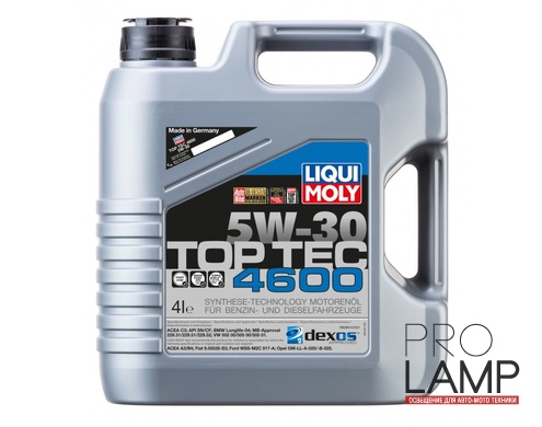 LIQUI MOLY Top Tec 4600 5W-30 — НС-синтетическое моторное масло 4 л.: liqui moly top tec 4600 5w 30 4l 917922 1