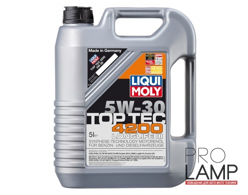 LIQUI MOLY Top Tec 4200 5W-30 — НС-синтетическое моторное масло 5 л.