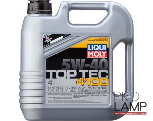LIQUI MOLY Top Tec 4100 5W-40 — НС-синтетическое моторное масло 4 л.: liqui moly top tec 4100 5w 40 4l 917915 1