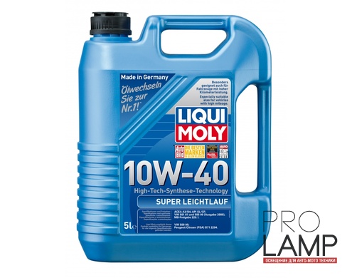 LIQUI MOLY Super Leichtlauf 10W-40 — НС-синтетическое моторное масло 5 л.: 815344 1