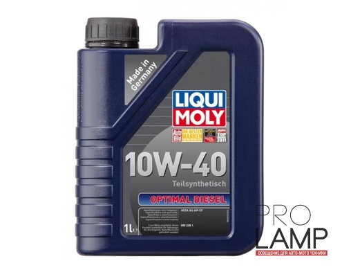 LIQUI MOLY Optimal Diesel 10W-40 — Полусинтетическое моторное масло 1 л.: motornoe maslo liqui moly optimal diesel 10w