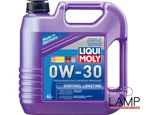 LIQUI MOLY Synthoil Longtime 0W-30 — Синтетическое моторное масло 4 л.