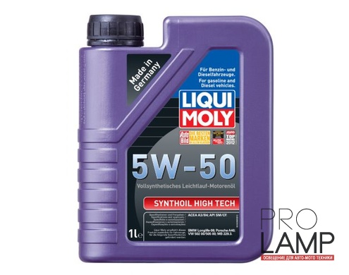 LIQUI MOLY Synthoil High Tech 5W-50 — Синтетическое моторное масло 1 л.: 2124 500x500
