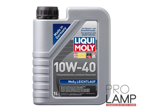 LIQUI MOLY MoS2 Leichtlauf 10W-40 — Полусинтетическое моторное масло 1 л.