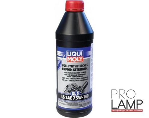 LIQUI MOLY Vollsynthetisches Hypoid-Getriebeoil LS 75W-140 — Синтетическое трансмиссионное масло 1 л.: 468 500x500