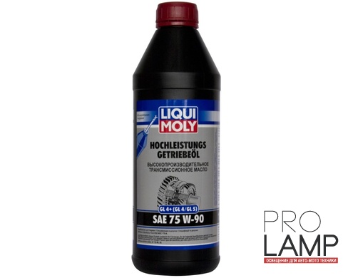 LIQUI MOLY Hochleistungs-Getriebeoil GL4+(GL-4/GL-5) 75W-90 — Синтетическое трансмиссионное масло 1 л. — общий вид