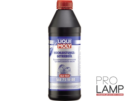 LIQUI MOLY Hochleistungs-Getriebeoil (GL-3/GL-4) 75W-80 — НС-синтетическое трансмиссионное масло 1 л. — общий вид