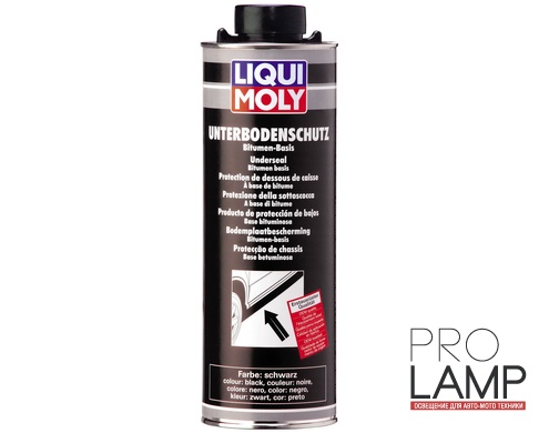 LIQUI MOLY Unterboden-Schutz Bitumen schwarz — Антикор для днища кузова битум/смола (черный) 1 л.: Unterboden Schutz
