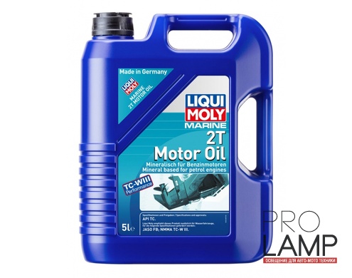 LIQUI MOLY Marine 2T Motor Oil - Минеральное моторное масло для подвесных судовых двигателей, 5л: liqui moly dlya vodnoy