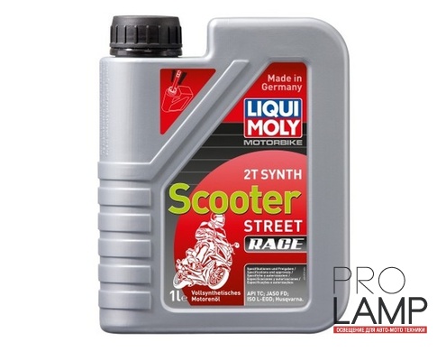 LIQUI MOLY Motorbike 2T Synth Scooter Street Race — Синтетическое моторное масло для скутеров 1 л.: lm 1053