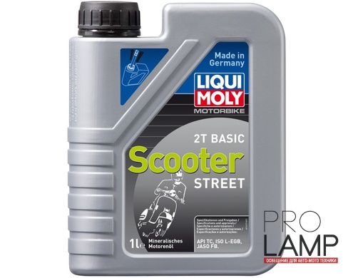 LIQUI MOLY Motorbike 2T Basic Scooter Street — Минеральное моторное масло для скутеров 1 л. — общий вид