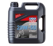 LIQUI MOLY Синтетическое моторное масло для 4-тактных мотоциклов Motorbike HD Synth Street 20W-50, 4л