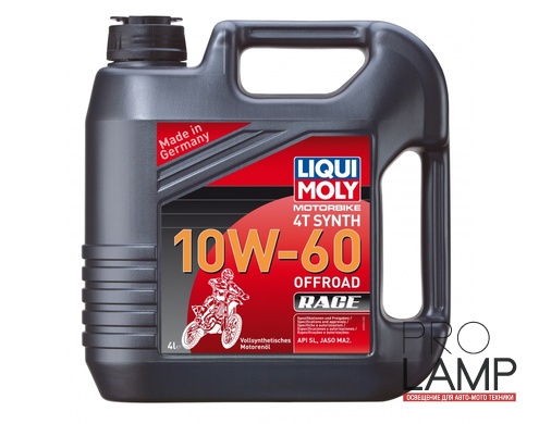 LIQUI MOLY Motorbike 4T Synth Offroad Race 10W-60 — Синтетическое моторное масло для 4-тактных мотоциклов 4 л.