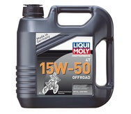 LIQUI MOLY Motorbike 4T Offroad 15W-50 — НС-синтетическое моторное масло для 4-тактных мотоциклов 4 л.