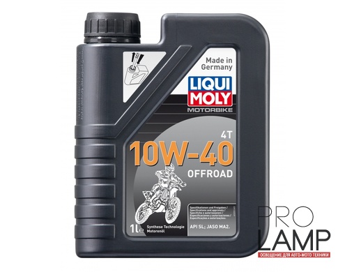 LIQUI MOLY Motorbike 4T Offroad 10W-40 — НС-синтетическое моторное масло для 4-тактных мотоциклов 1 л.: liqui moly
