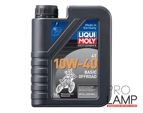 LIQUI MOLY Motorbike 4T Basic Offroad 10W-40 — Минеральное моторное масло для 4-тактных мотоциклов 1 л.: liqui moly