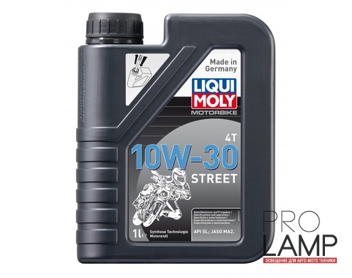 LIQUI MOLY Motorbike 4T 10W-30 Street — НС-синтетическое моторное масло для 4-тактных мотоциклов 1 л.: liqui moly