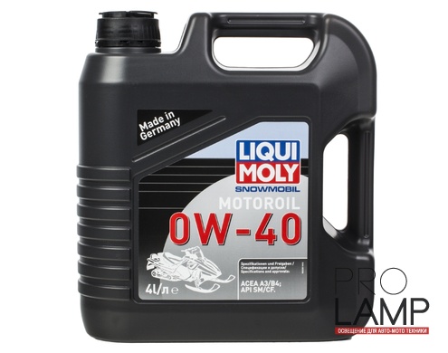 LIQUI MOLY Snowmobil Motoroil 0W-40 — Синтетическое моторное масло для снегоходов 4 л.: liqui moly dlya snegokhodov