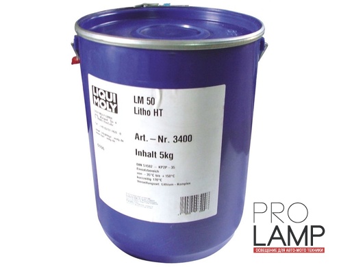 LIQUI MOLY LM 50 Litho HT — Высокотемпературная смазка для ступиц подшипников 5 л.: smazka vysokotemperaturnaya dlya