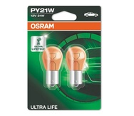 Галогеновые лампы Osram Ultra Life PY21W - 7507ULT-02B
